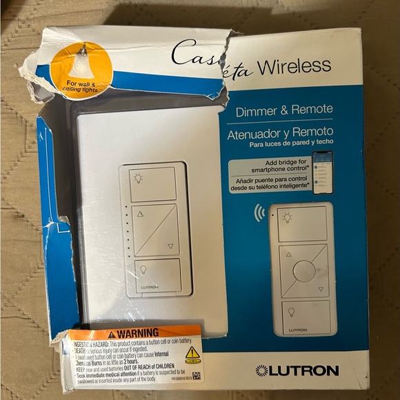 Caseta Wireless Dimmer & Remote - White - Picture 1 of 7